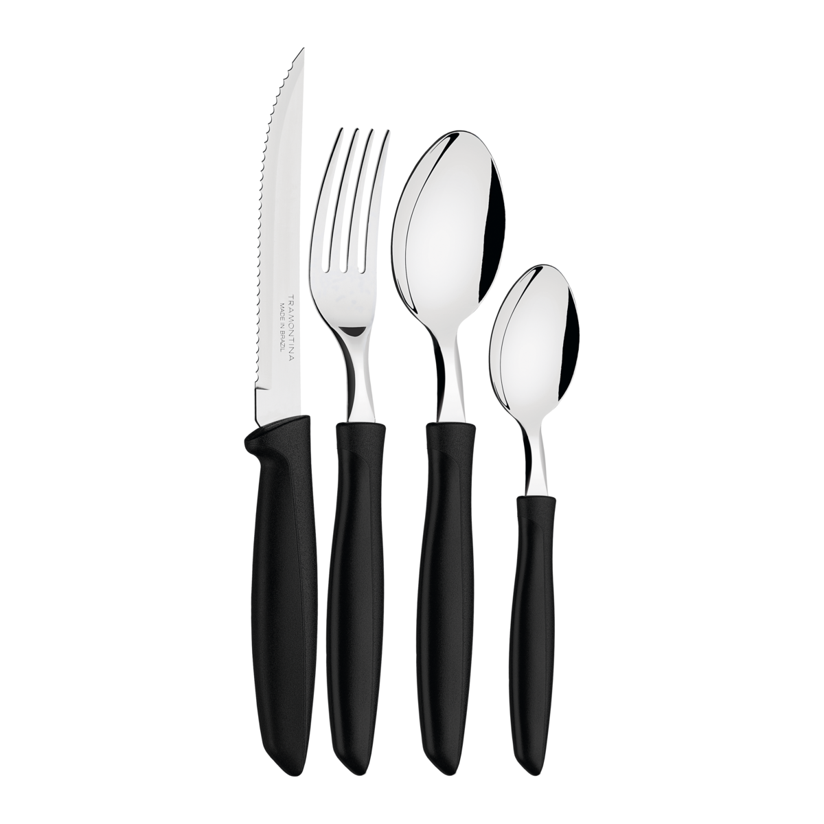 Tramontina Plenus 16 pcs Flatware set (Black)